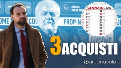 Napoli stupendo, tre acquisti a gennaio. Dico s a un clamoroso ritorno