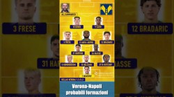 Verona-Napoli probabili formazioni, altri problemi per Conte